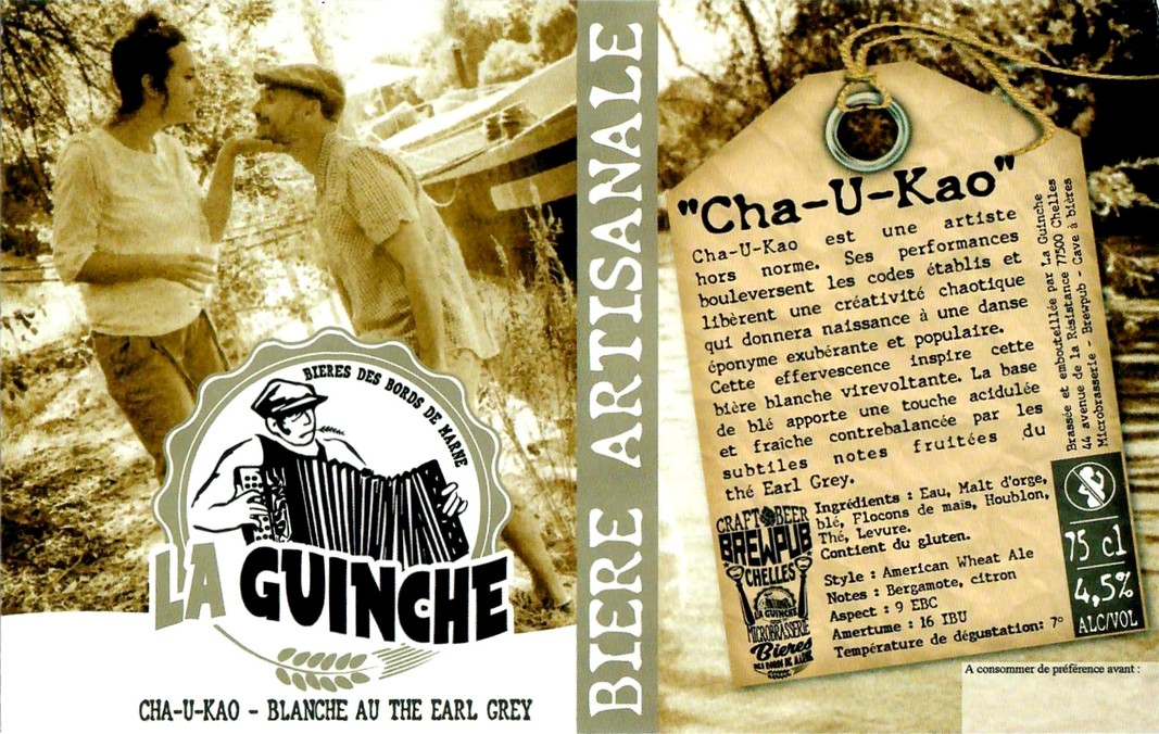 Etiquette BRASSERIE LA GUINCHE 37