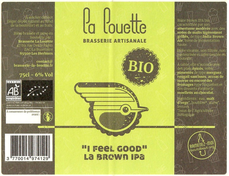 Etiquette BRASSERIE LA LOUETTE 05