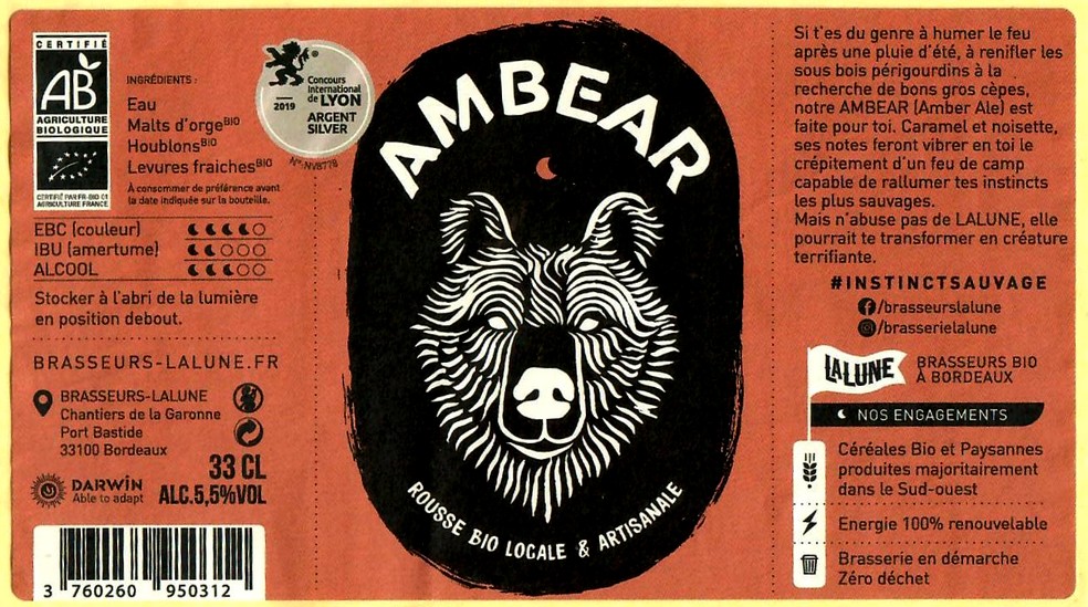 Etiquette BRASSERIE LALUNE 05