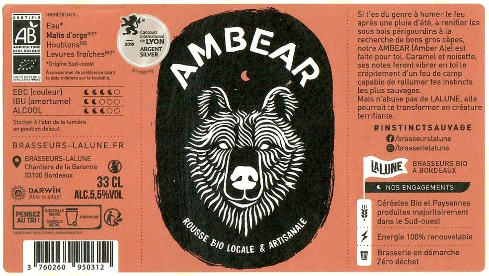 Etiquette BRASSERIE LA LUNE 07