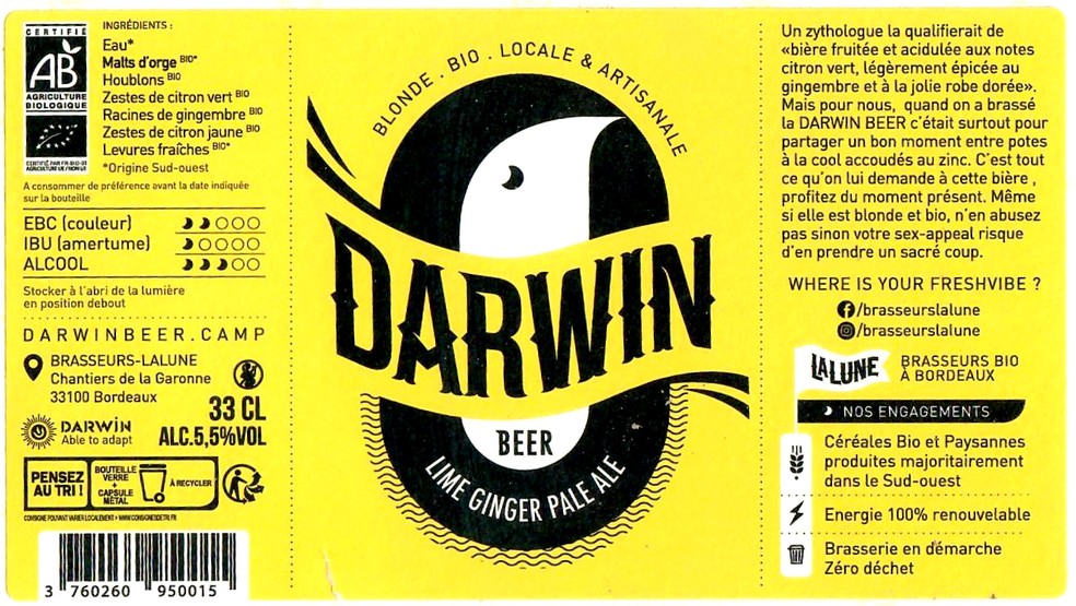 Etiquette BRASSERIE LA LUNE 08