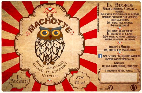 Etiquette BRASSERIE LA MACHOTTE 02