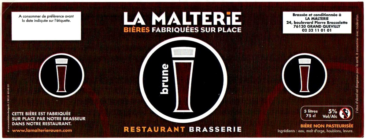 Etiquette BRASSERIE LA MALTERIE 03