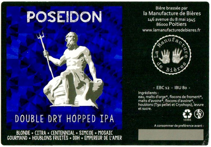 Etiquette BRASSERIE LA MANUFACTURE DE BIERES 02