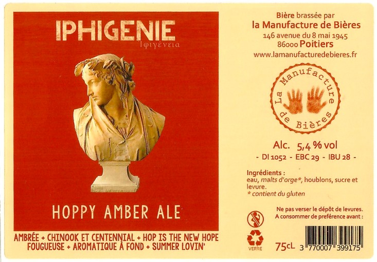 Etiquette BRASSERIE LA MANUFACTURE DE BIERES 26