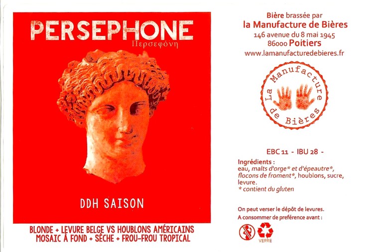 Etiquette BRASSERIE LA MANUFACTURE DE BIERES 28