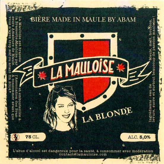 Etiquette BRASSERIE LA MAULOISE 02