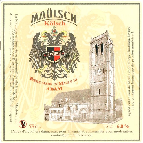 Etiquette BRASSERIE LA MAULOISE 10