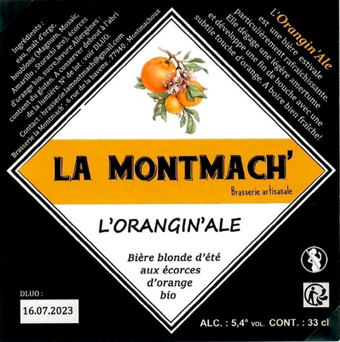Etiquette BRASSERIE LA MONTMACH' 04