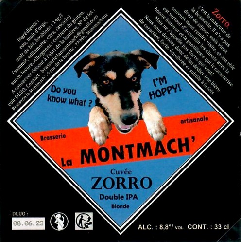 Etiquette BRASSERIE LA MONTMACH' 08