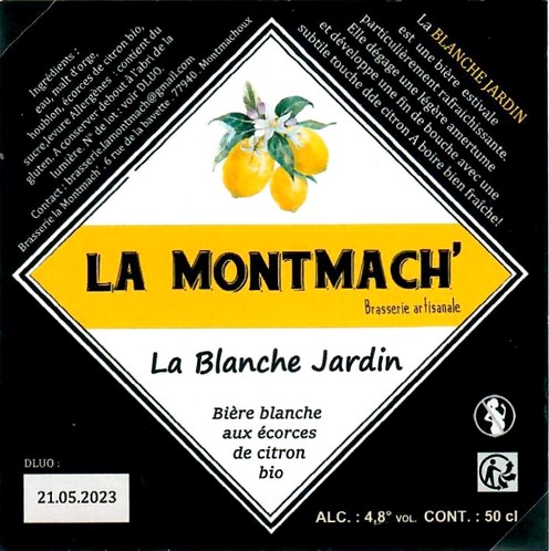 Etiquette BRASSERIE LA MONTMACH' 13