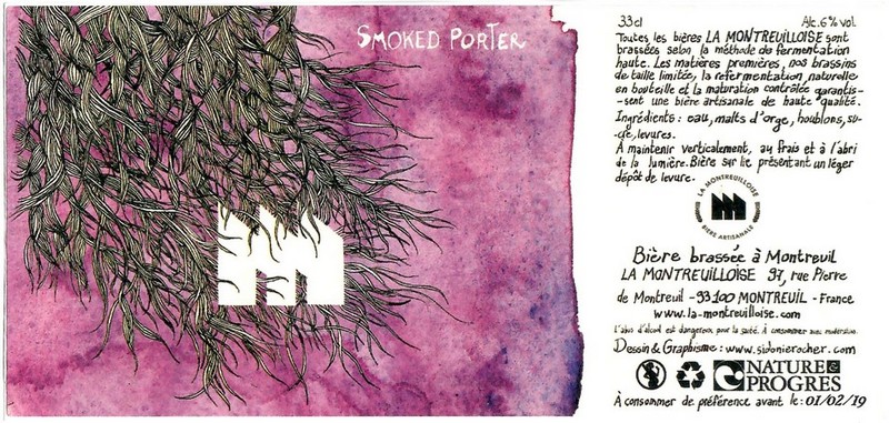 Etiquette BRASSERIE LA MONTREUILLOISE 07