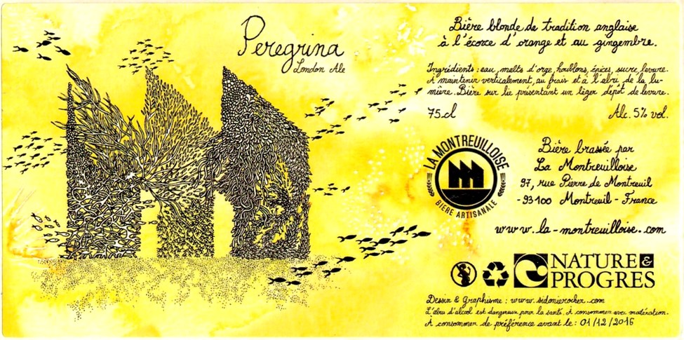 Etiquette BRASSERIE LA MONTREUILLOISE 12