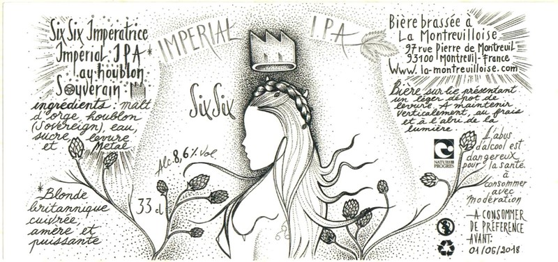 Etiquette BRASSERIE LA MONTREUILLOISE 13