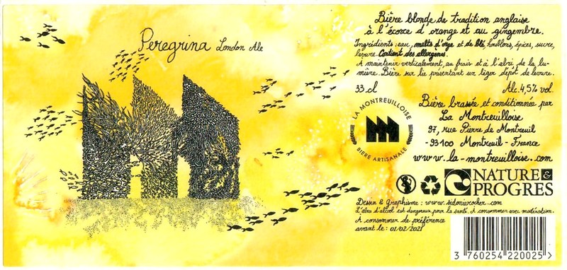 Etiquette BRASSERIE LA MONTREUILLOISE 21