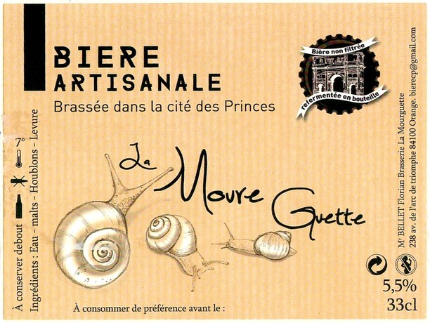 Ettiquette BRASSERIE LA MOURGUETTE 01