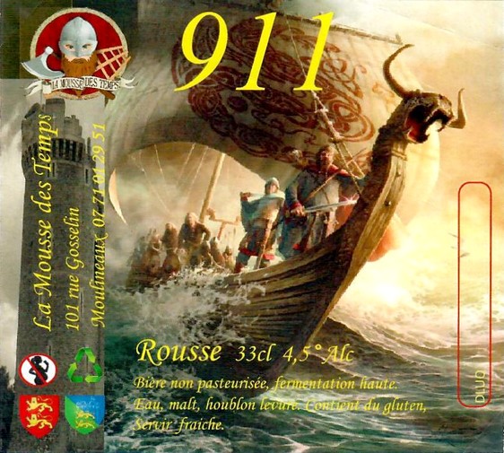 Etiquette BRASSERIE LA MOUSSE DES TEMPS 03