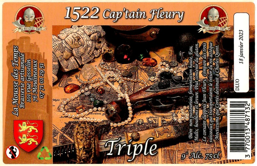 Etiquette BRASSERIE LA MOUSSE DES TEMPS 12