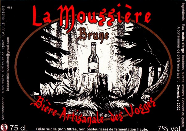 Etiquette BRASSERIE LA MOUSSIERE 05