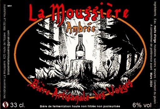 Etiquette BRASSERIE LA MOUSSIERE 08