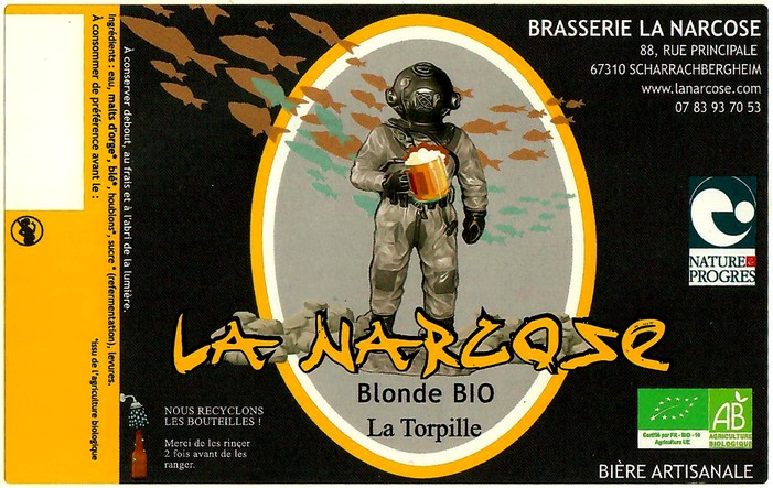 Etiquette BRASSERIE LA NARCOSE 10