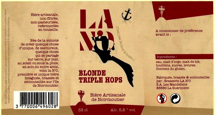 Etiquette BRASSERIE LA NO 03