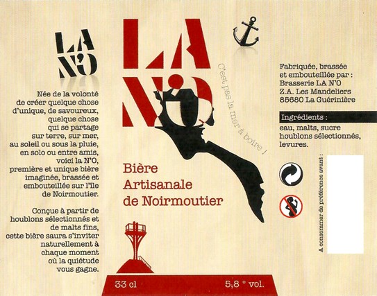 Etiquette BRASSERIE LA NO 13