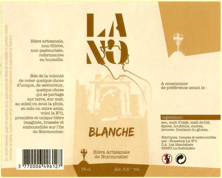 Etiquette BRASSERIE LA NO 21