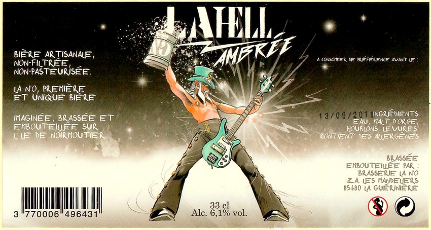 Etiquette BRASSERIE LA NO 25