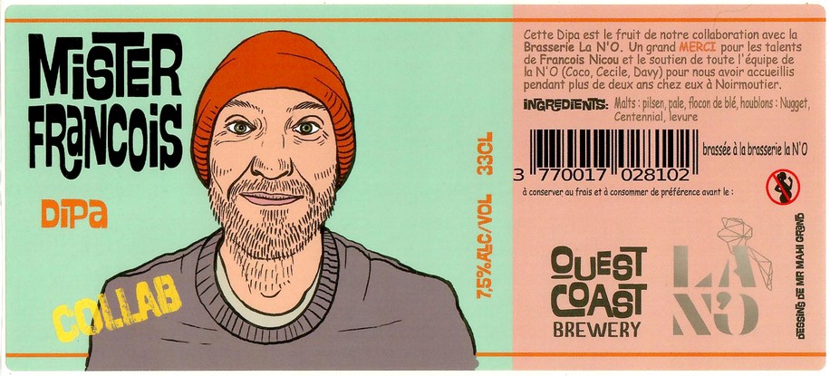 Etiquette BRASSERIE LA NO 36