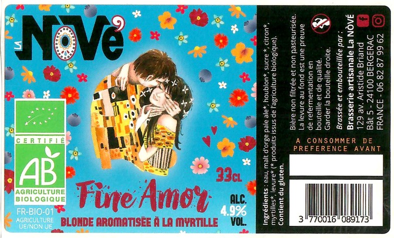 Etiquette BRASSERIE LA NOVE 15