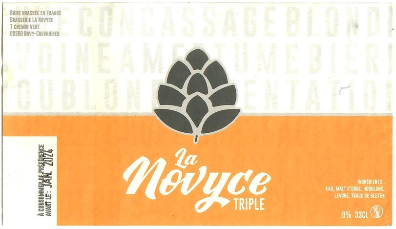Etiquette BRASSERIE LA NOVYCE 05