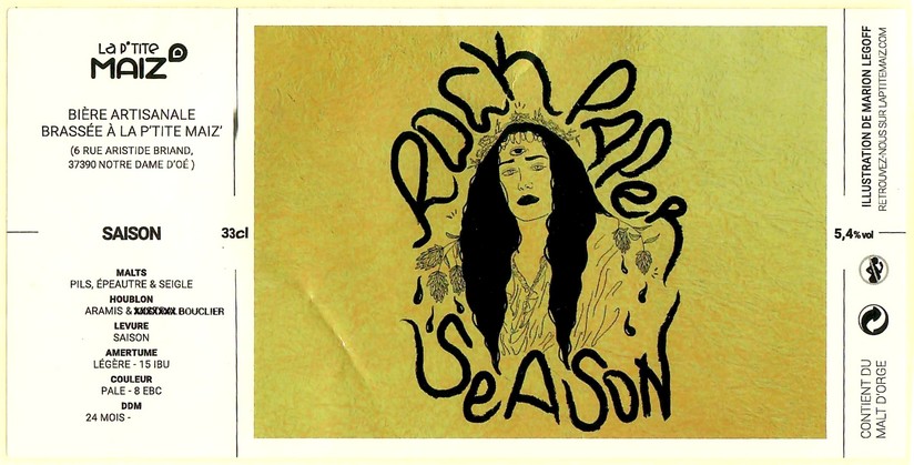 Etiquette BRASSERIE LA PTITE MAIZ 38