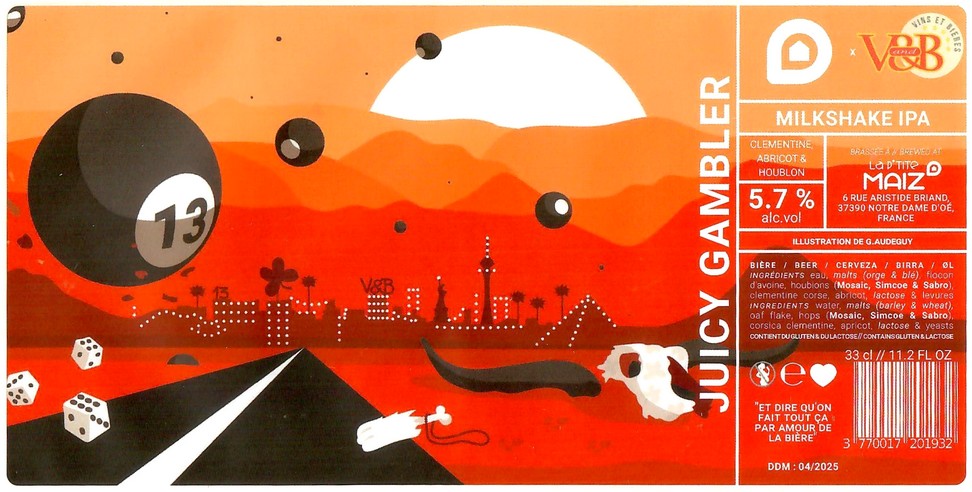 Etiquette BRASSERIE LA PTITE MAIZ 39