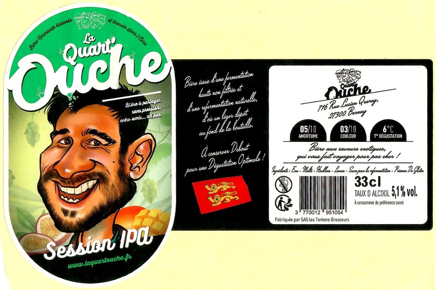 Etiquette BRASSERIE LA QUART OUCHE 26