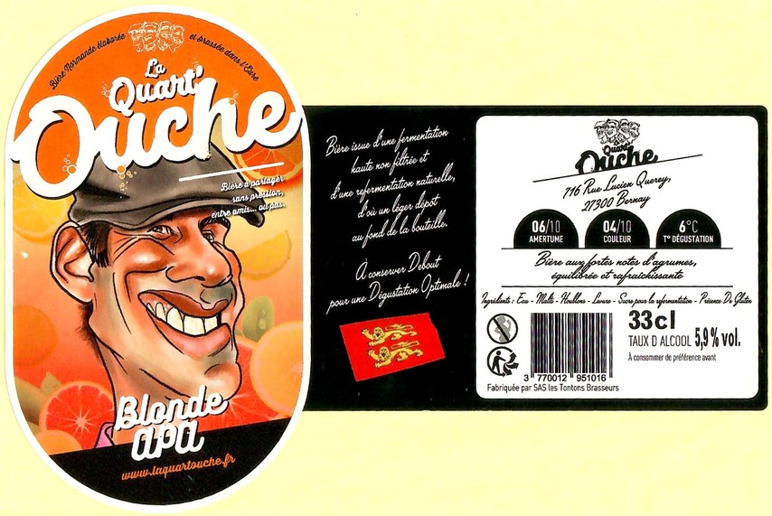 Etiquette BRASSERIE LA QUART OUCHE 32