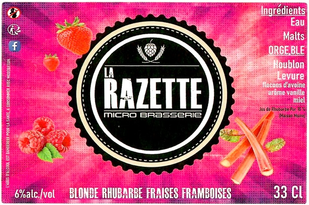 Etiquette BRASSERIE LA RAZETTE 08