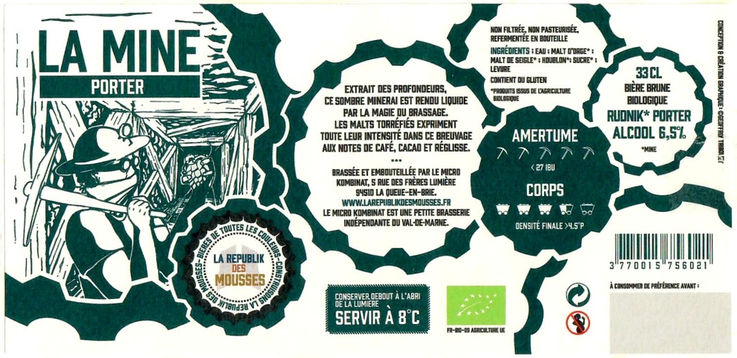 Etiquette BRASSERIE LA REPUBLIK DES MOUSSES 07