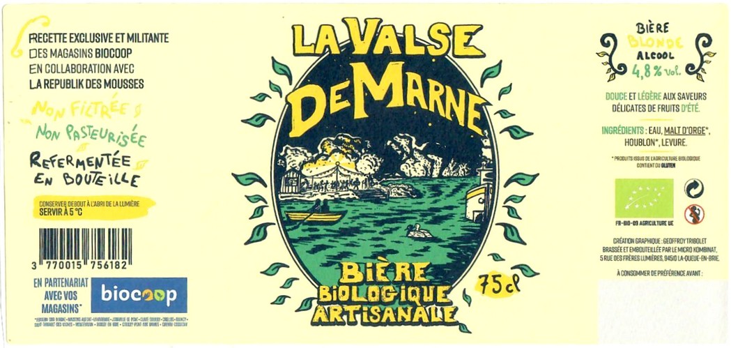 Etiquette BRASSERIE LA REPUBLIK DES MOUSSES 20