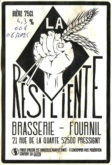 Etiquette BRASSERIE LA RESILIENTE 02