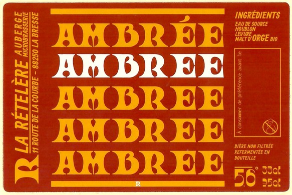 Etiquette BRASSERIE LA RETELERE 01