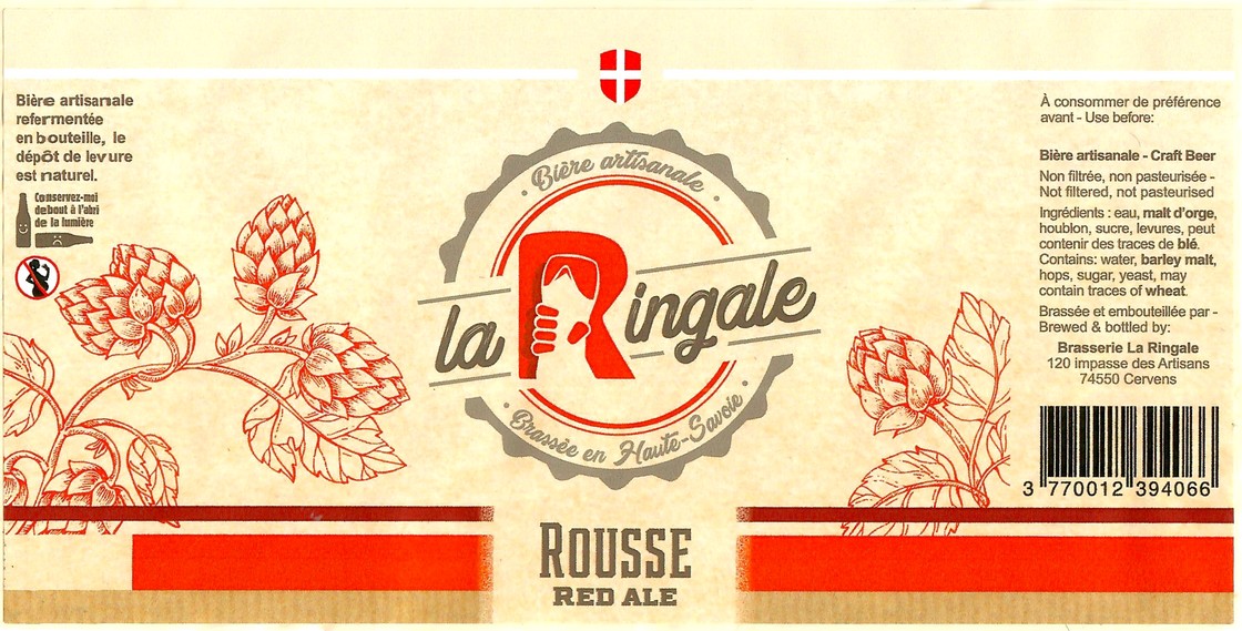 Etiquette BRASSERIE LA RINGALE 08