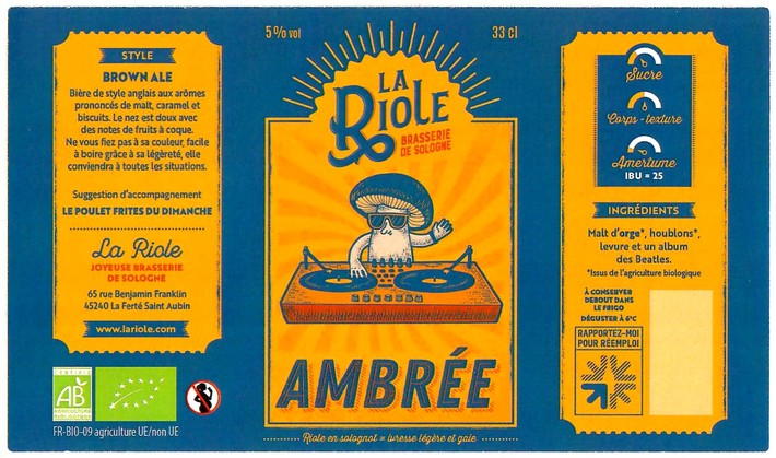 Etiquette BRASSERIE LA RIOLE 04