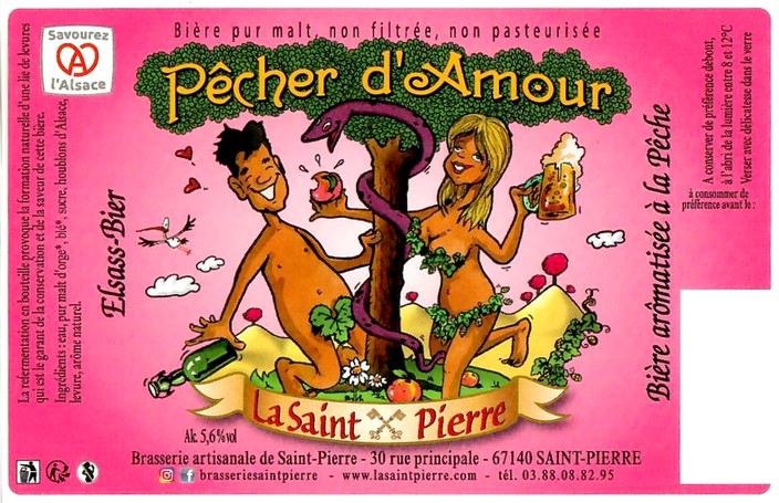 Etiquette BRASSERIE LA SAINT PIERRE 160