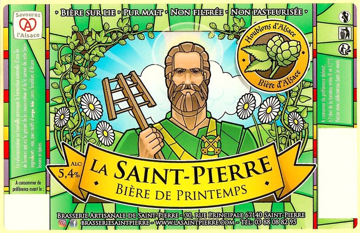 Etiquette BRASSERIE LA SAINT PIERRE 162