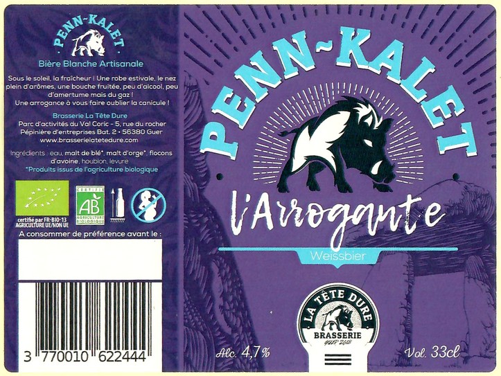 Etiquette BRASSERIE LA TETE DURE 11