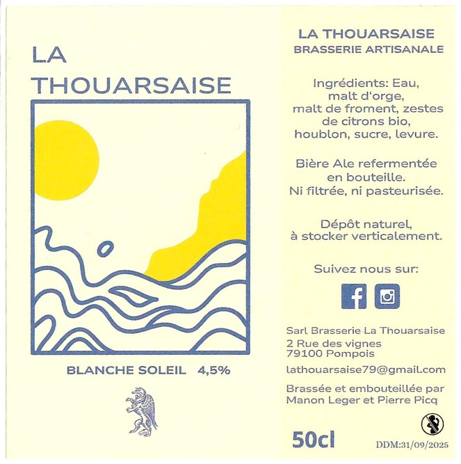 Etiquette BRASSERIE LA THOUARSAISE 09