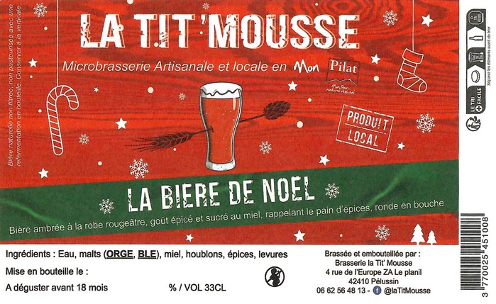 Etiquette BRASSERIE LA TIT MOUSSE 11