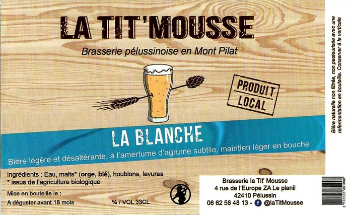 Etiquette BRASSERIE LA TIT MOUSSE 12
