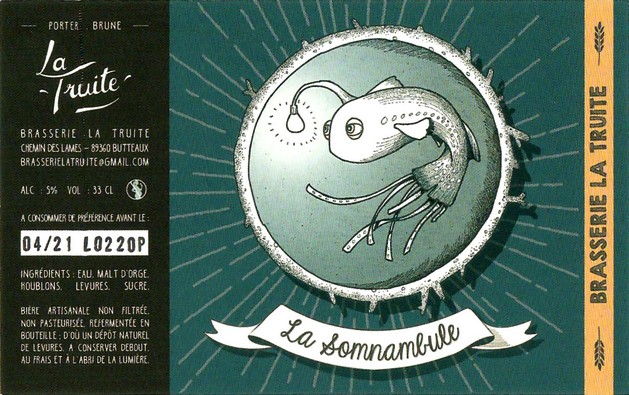 Etiquette BRASSERIE LA TRUITE 01